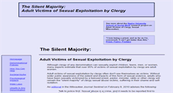 Desktop Screenshot of adultsabusedbyclergy.org